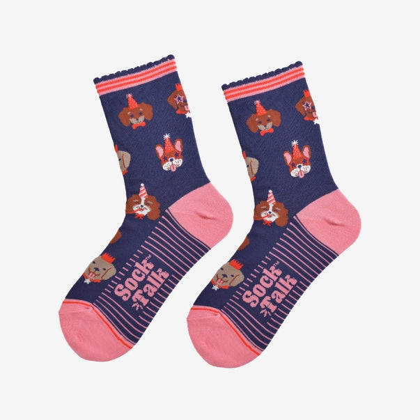 Sock Talk Party Dog Bamboo Socks