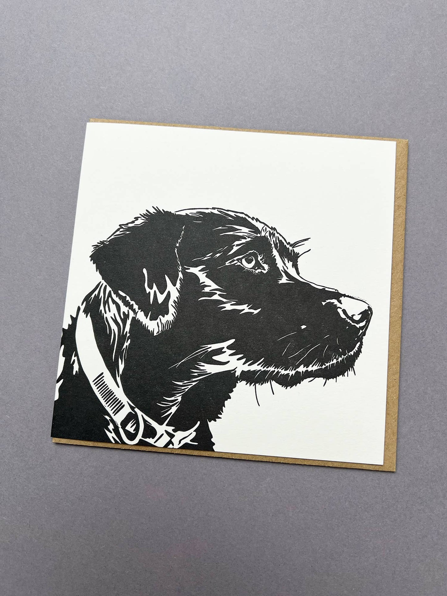 Penguin Ink Labrador Puppy Big Card