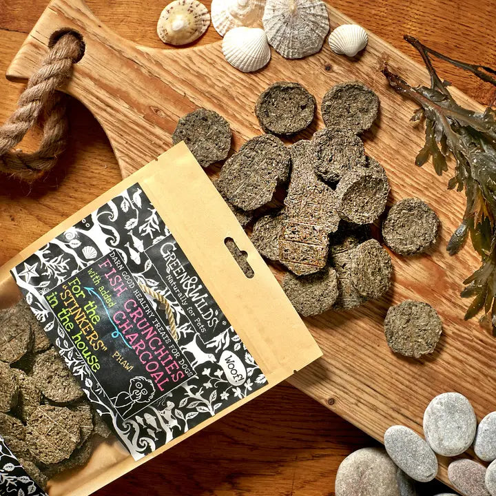 Green & Wilds Fish Charcoal Crunchies 100g