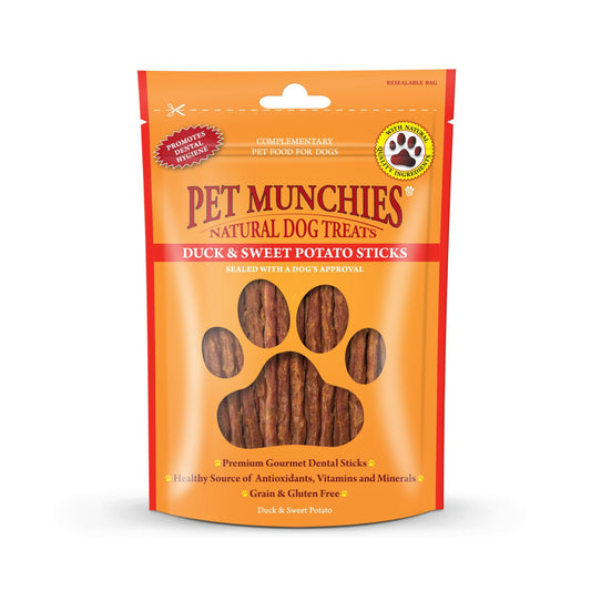 Pet Munchies Duck & Sweet Potato Sticks 90g