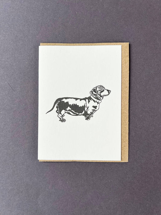 Penguin Ink Dachshund Note Card