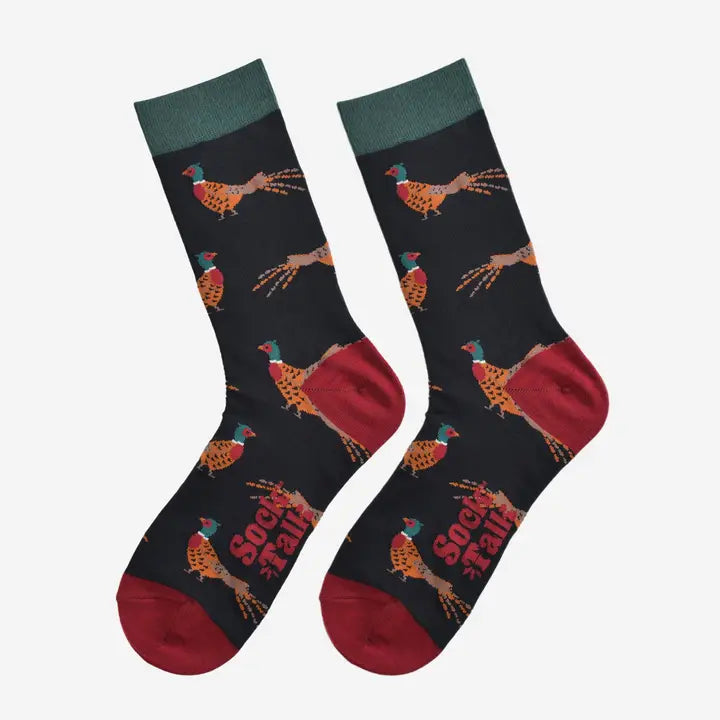 Sock Talk Black Pheasant Bamboo Socks