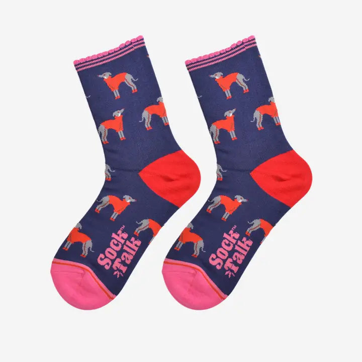 Sock Talk Greyhound Bamboo Socks