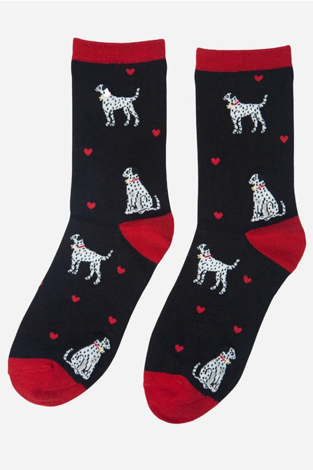 Sock Talk Dalmatian Dog Bamboo Socks