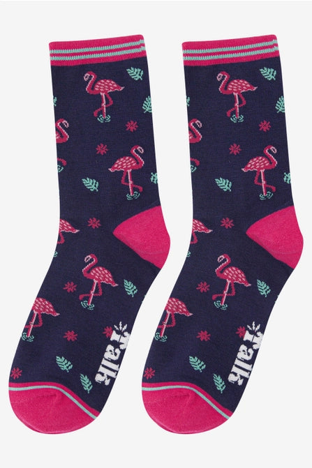 Sock Talk Flamingo Bamboo Socks