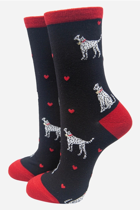 Sock Talk Dalmatian Dog Bamboo Socks