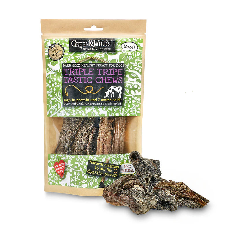Green & Wilds Triple Tripe Chews 100g
