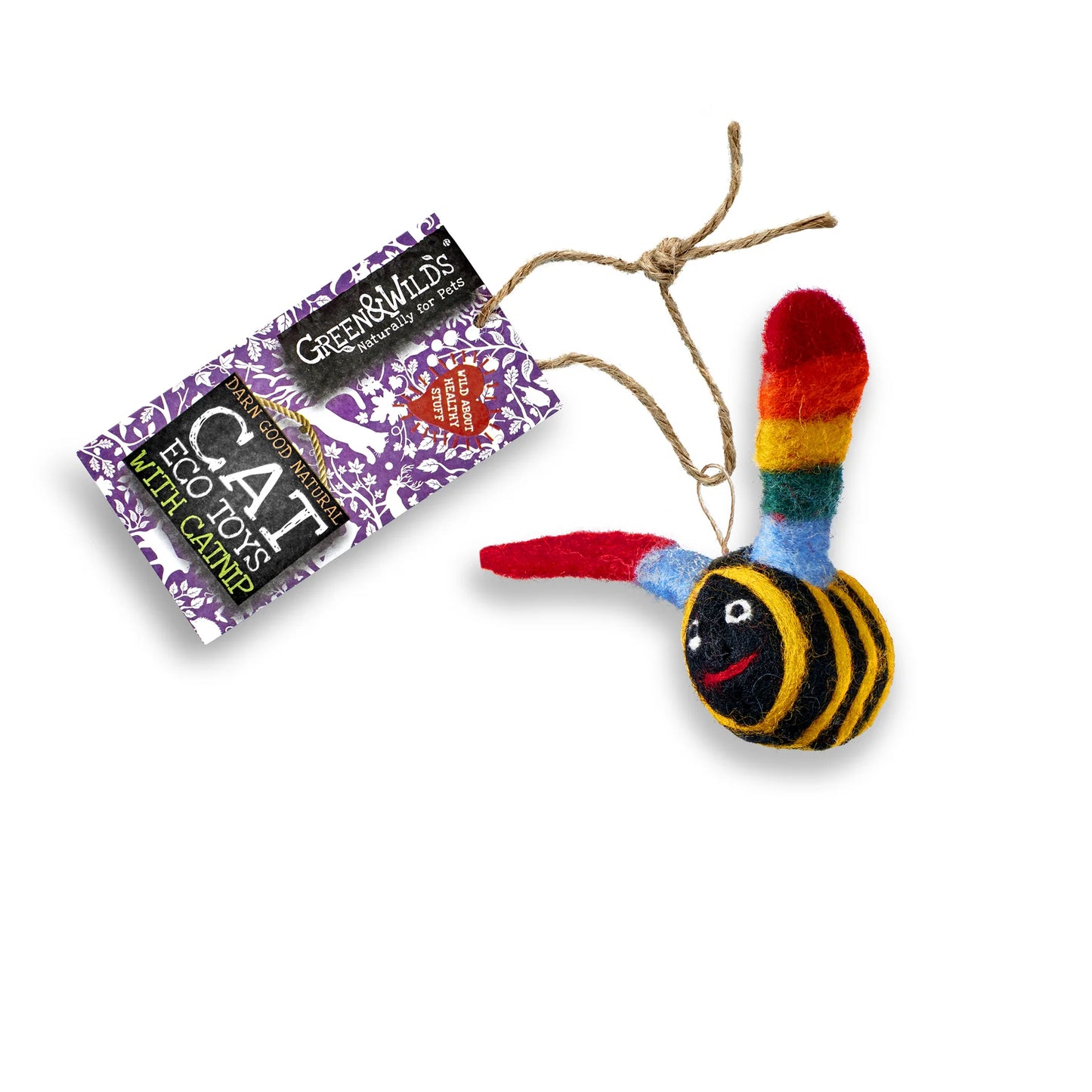 G&W Buzzy Bee Catnip Eco Cat Toy