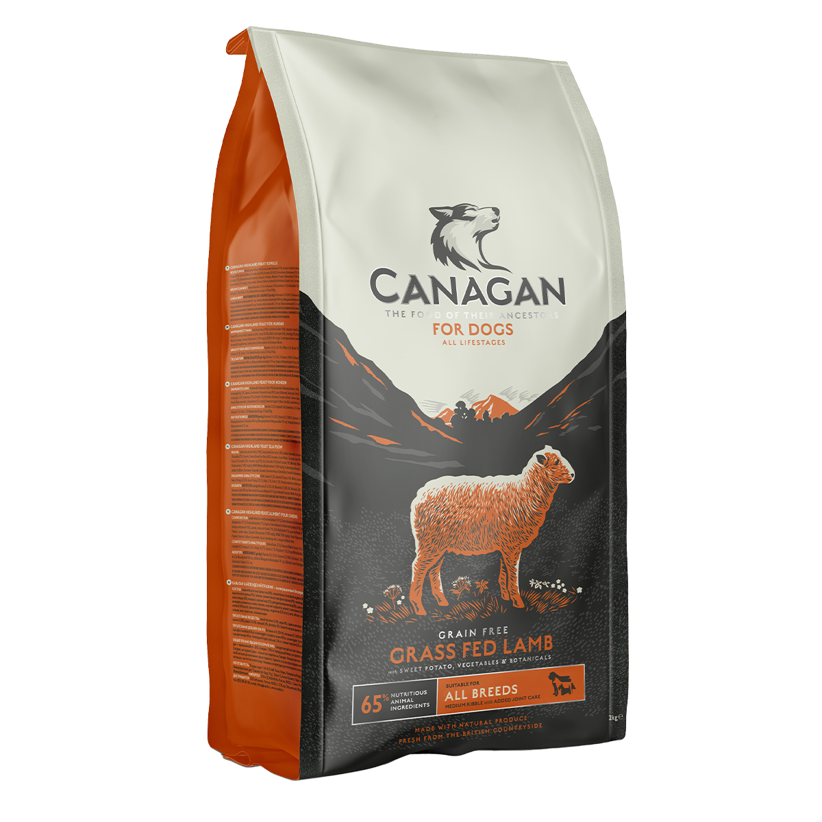 Canagan Grass Fed Lamb Dry Kibble 2kg
