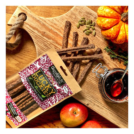 Green & Wilds Lucky Duckies Treats 100g