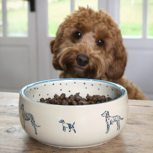 Sophie Allport Stoneware 'Fetch' Dog Bowl