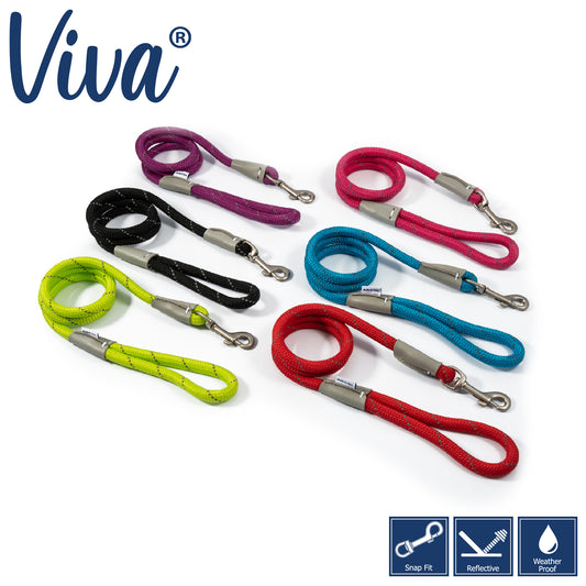Viva Rope Reflective Snap Lead (Multiple Colours)
