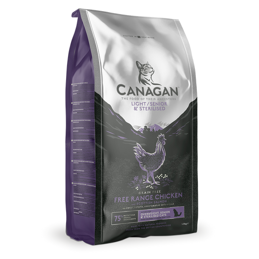 Canagan Free Range Chicken Light/senior Dry Cat Food 1.5kg