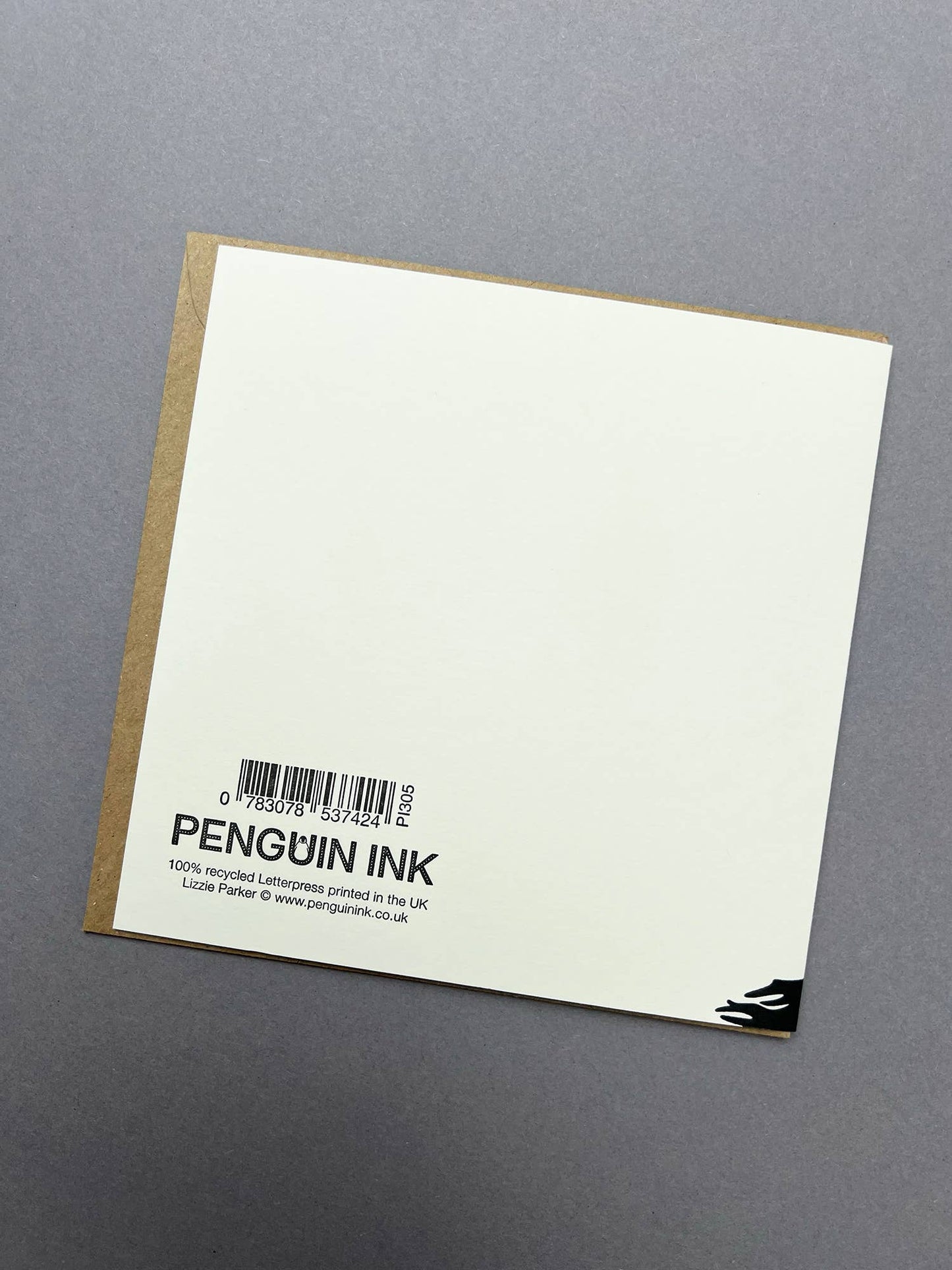 Pengiun ink Border Collie Puppy Card