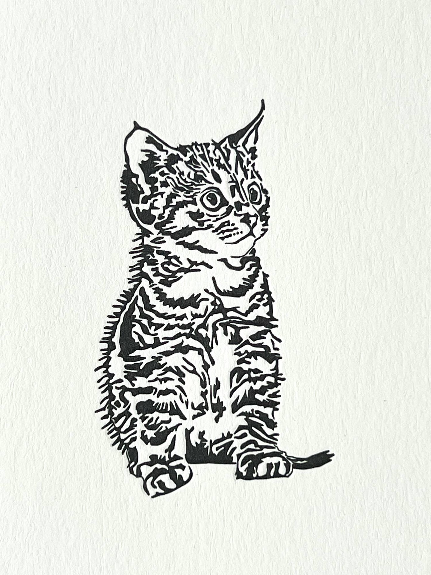 Penguin Ink Maud Cat Note Card