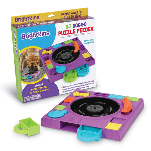 Brightkins DJ Doggo Treat Puzzle Feeder