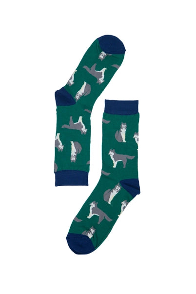 Sock Talk Siberian Husky Bamboo Socks