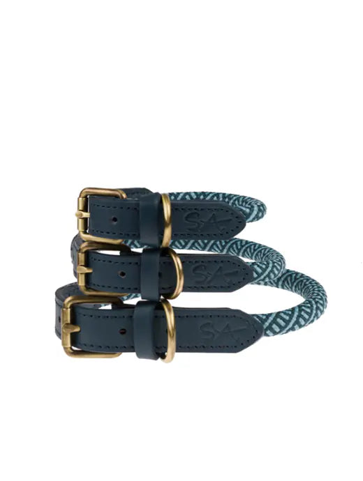 Sophie Allport Teal Rope Collar (2 sizes)