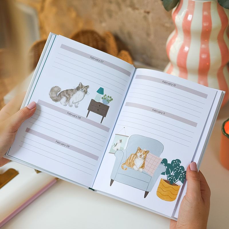 Cat Themed Perpetual Planner