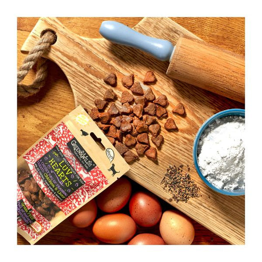 Green & Wilds Luv Hearts Treats 100g